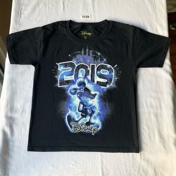 Disney Kid’s Girl’s Short Sleeve T-shirt size S, Black, Mickey Mouse - Picture 1 of 6